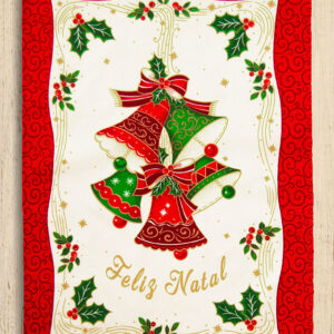 Panos cozinha estampados natal "sinos"