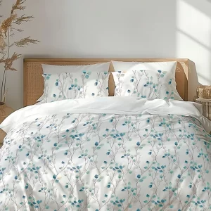 Saco edredão estampagem digital folhas