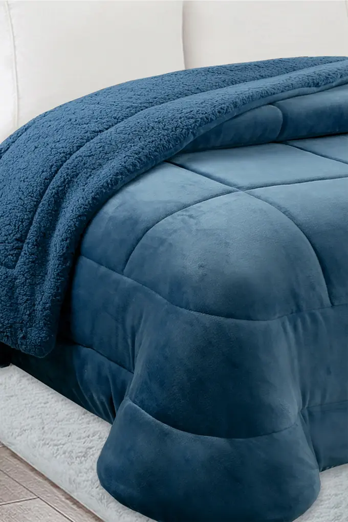 034293_4 Edredão veludo com sherpa tamanho casal 2485 - Imagem 5