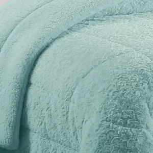 Edredão sherpa tamanho solteiro saul