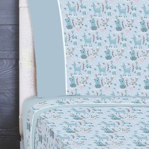 jogo cama estampado algodão c/ capa "zoo"