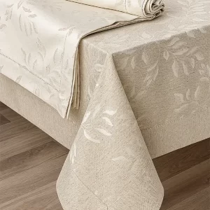 Toalha mesa linho jacquard ariana