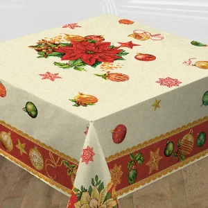 Toalha mesa jacquard festa